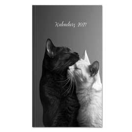 Kalendarz 2027 Koty B&amp;W
