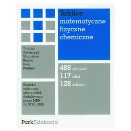 Tablice matematyczne fizyczne chemiczne - używana - łagodnie czytana